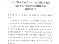 喜讯：我校民族文化（苗族扎染、蜡染）传承创新教育基地荣获自治区首批示范性民族文化传承创新职业教育基地