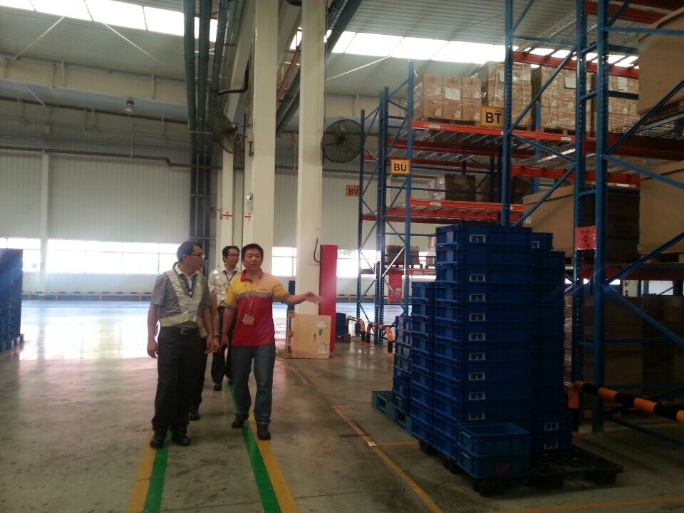 林若森副院长一行在敦豪物流(北京)有限公司柳州分公司现场调研