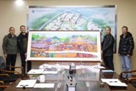 三江县委常委、独峒镇领导一行到校交流 校长甘金明参加座谈