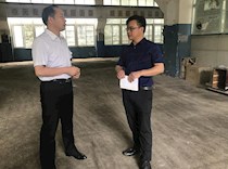 校领导到艺术学院天工楼实训基地开展现场调研